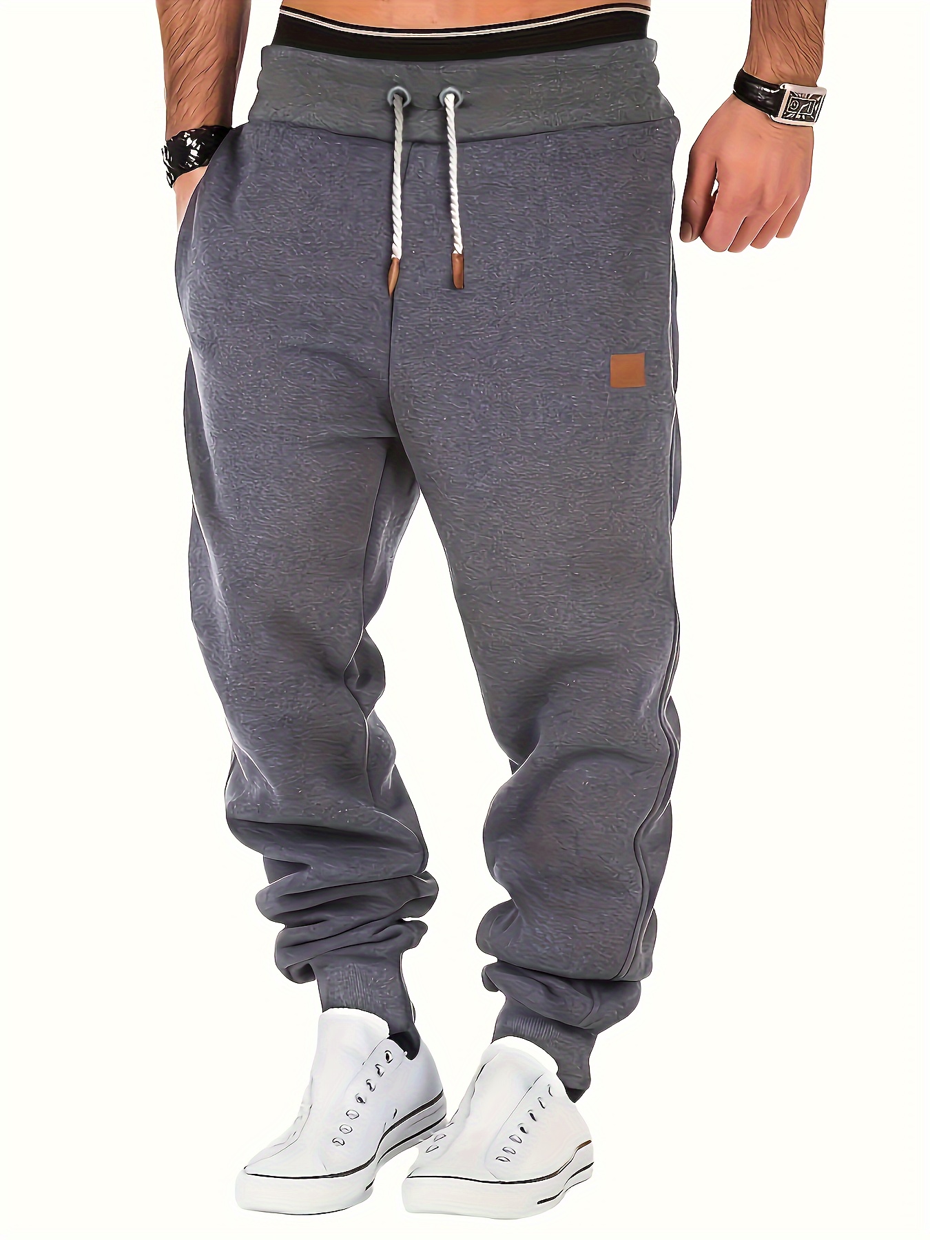 Men Blue Sweatpants - Temu Canada