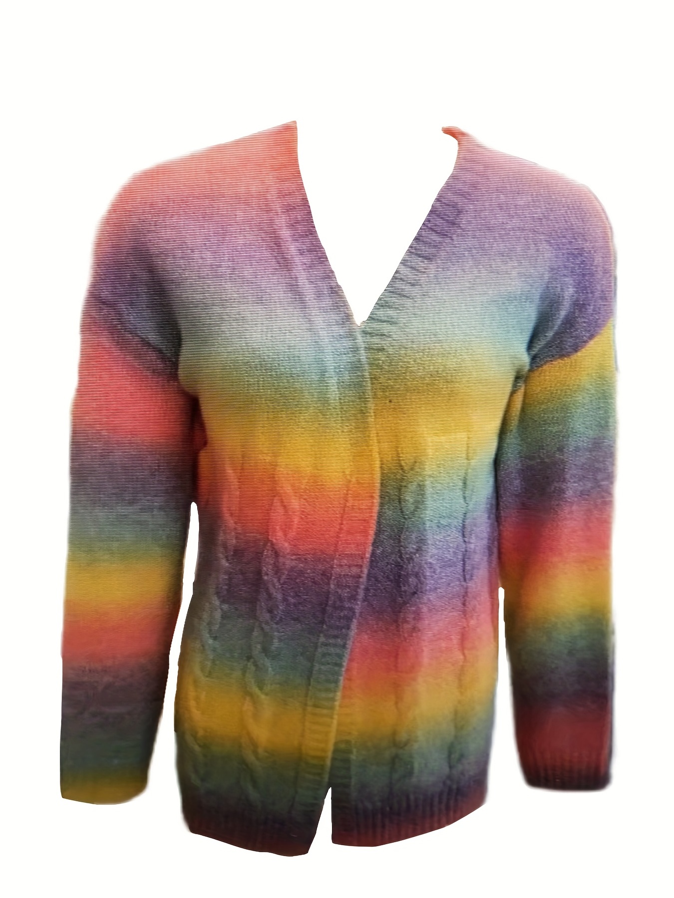 Knitted rainbow clearance cardigan