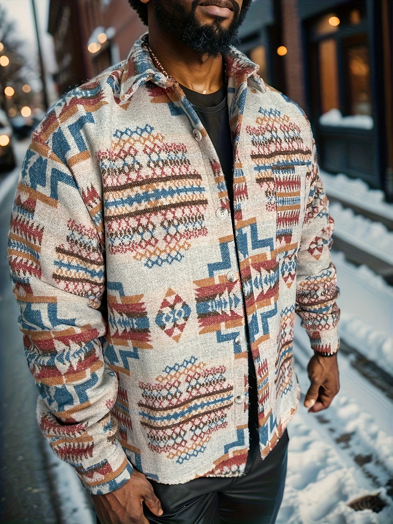 Aztec print jacket on sale mens