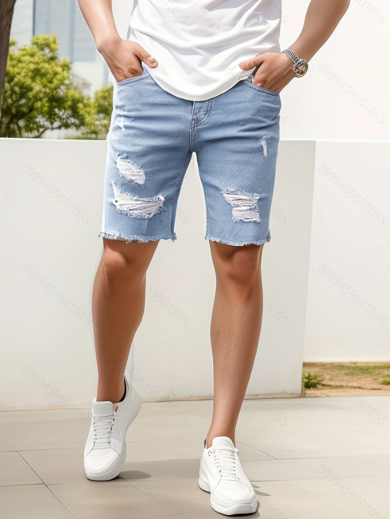 Men Jeans Shorts Clearance Temu