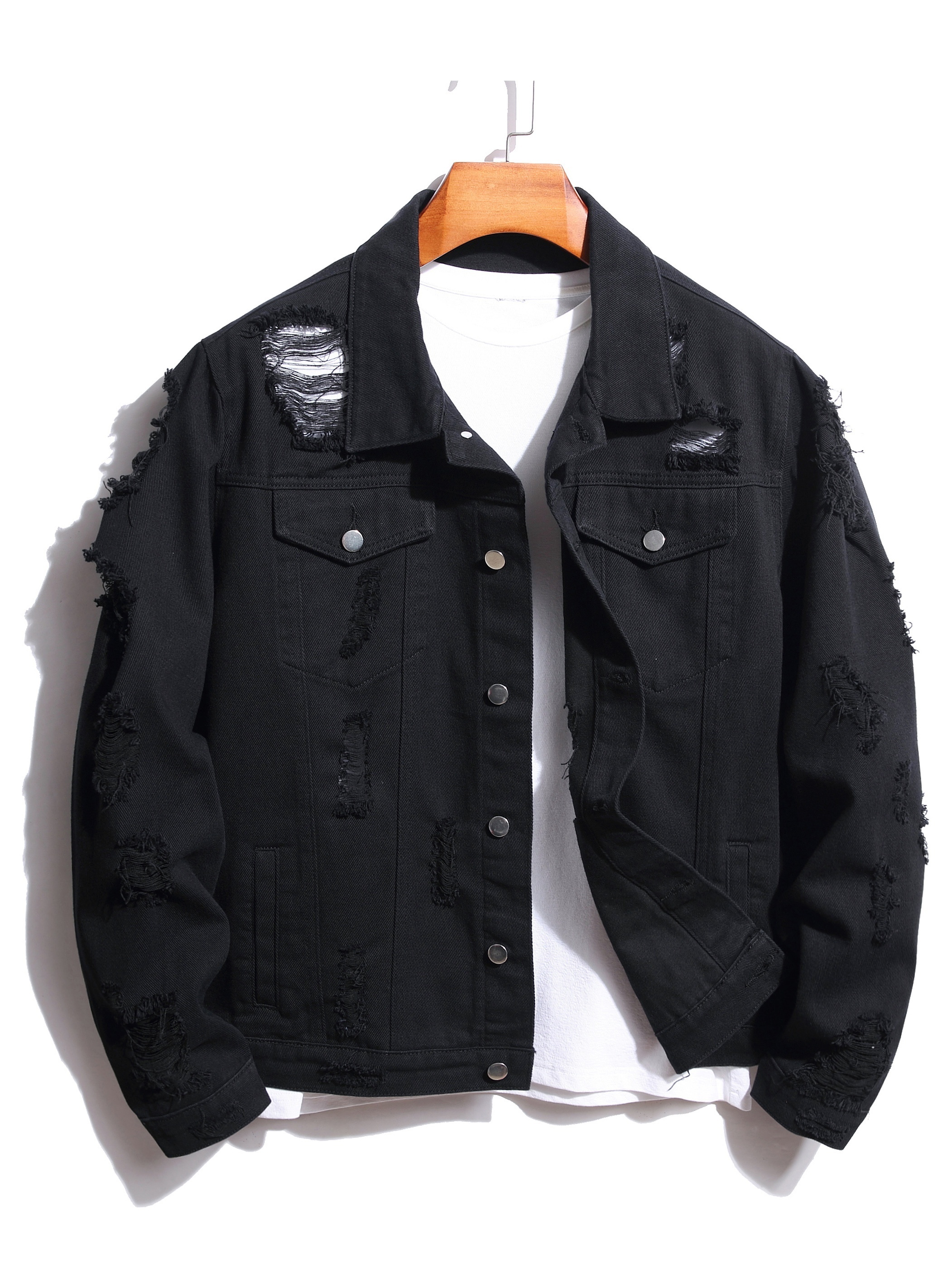 Chaqueta Negra Para Hombre - Temu Mexico