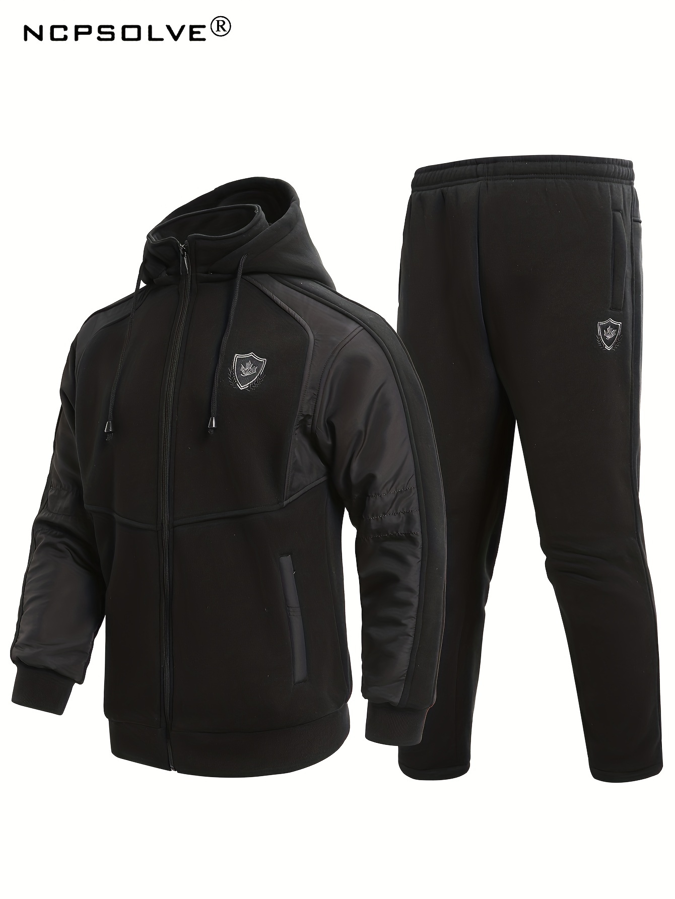 Men's Thermal Suit: Stay Warm & Fit in Style with Fleece Fitness Clothing!