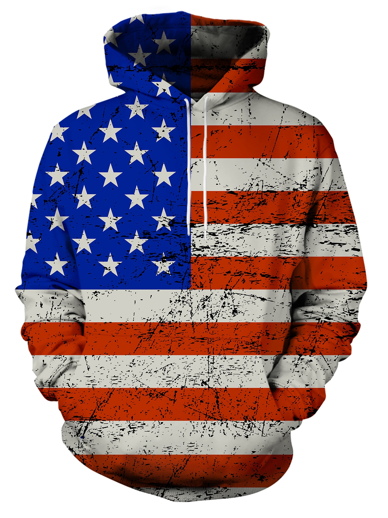 Men's Tracksuit With Us Flag Print Hooded Sweatshirt - Temu