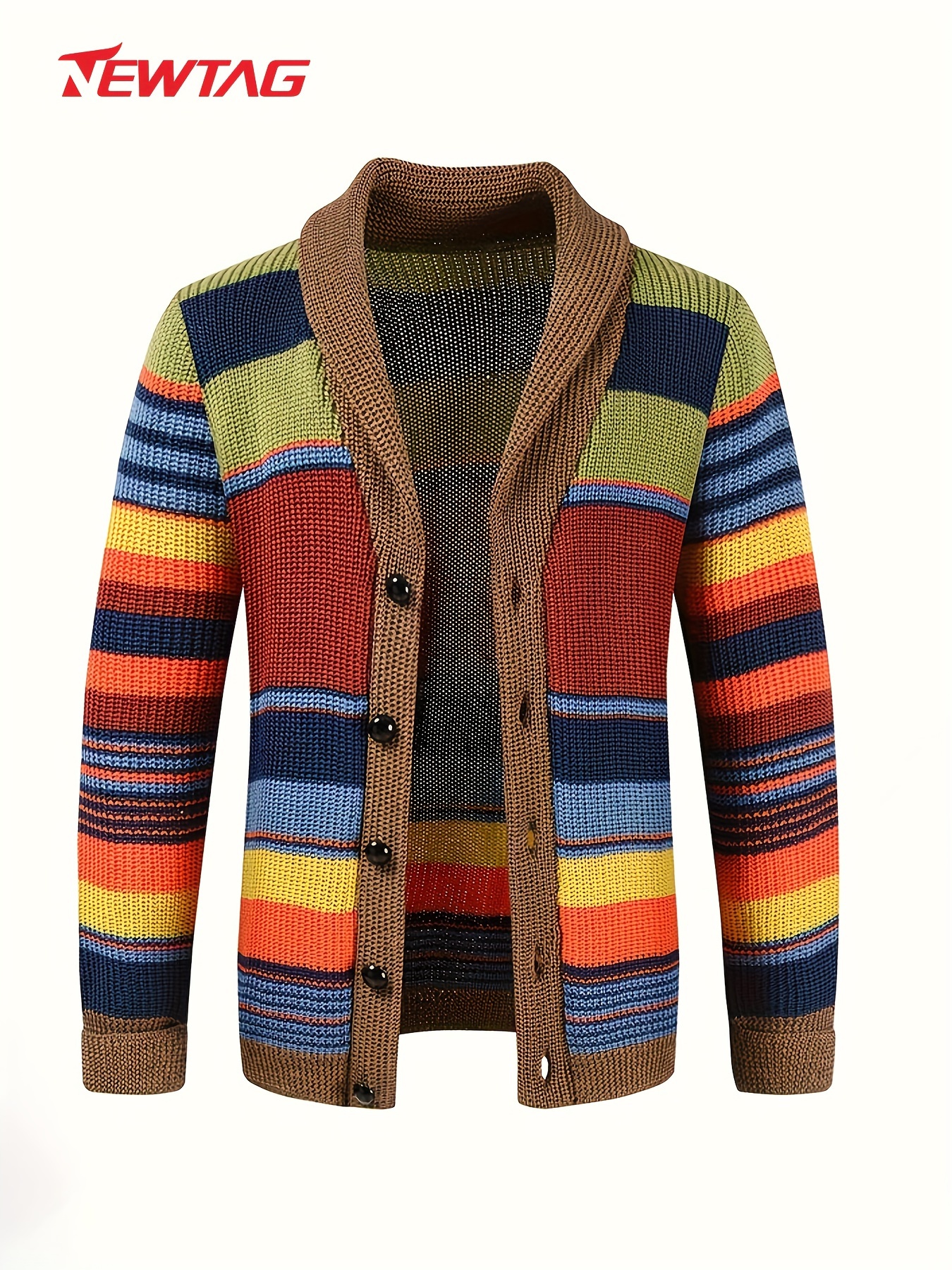 Pull Vintage à col Polo pour homme, manteau tricoté, Cardigan, vêtements  pour hommes, nouvelle collection automne et hiver