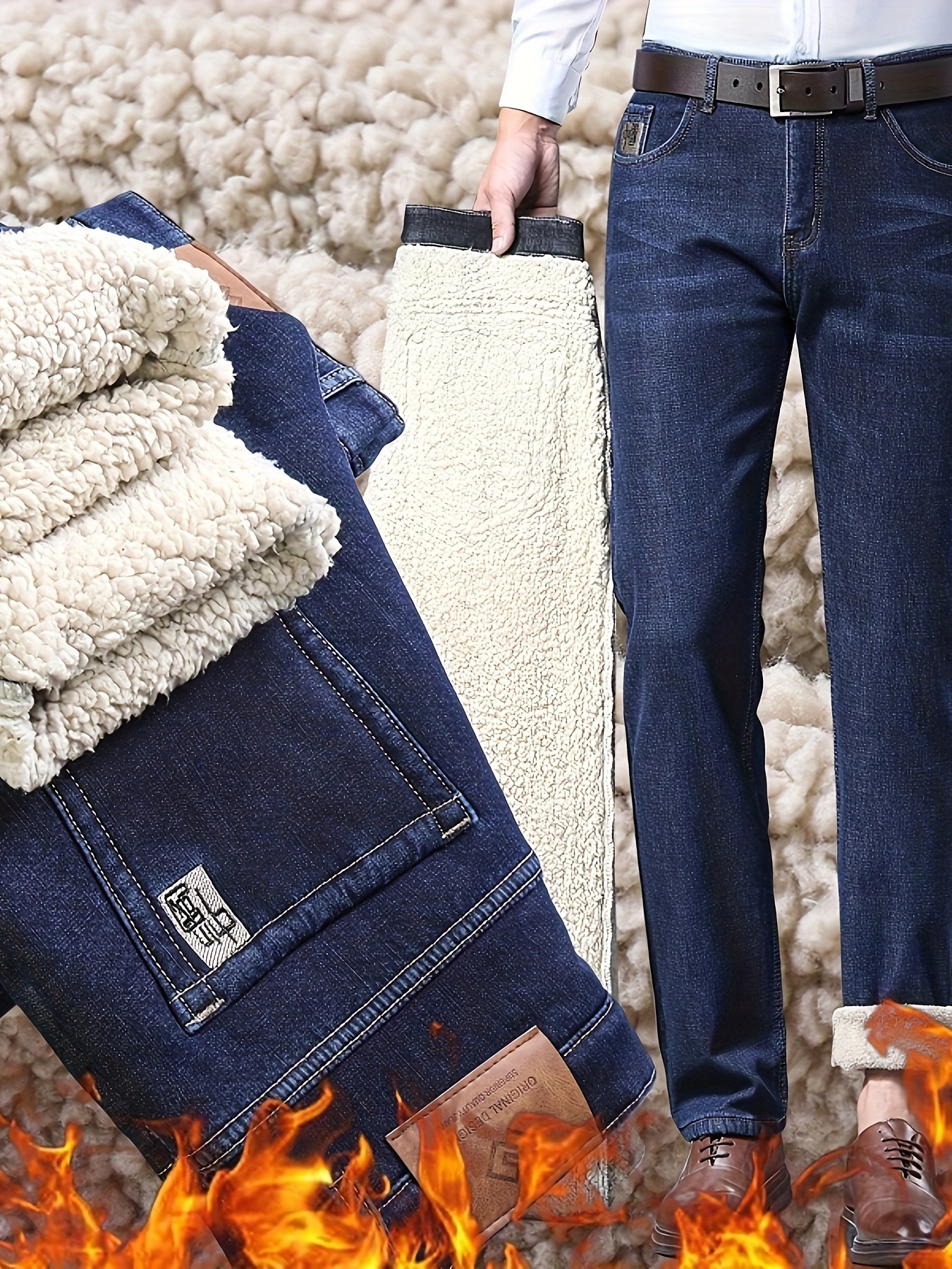 Winter Thermal Jeans - Temu Canada