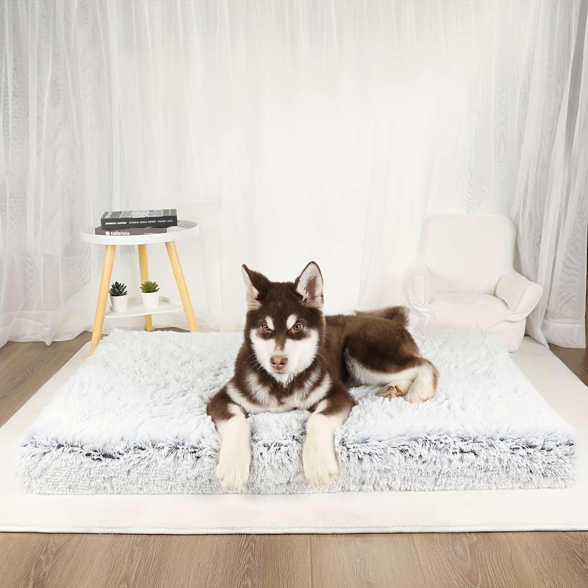 Denim Blue Large Dog Bed Big Orthopedic Dog Beds With - Temu