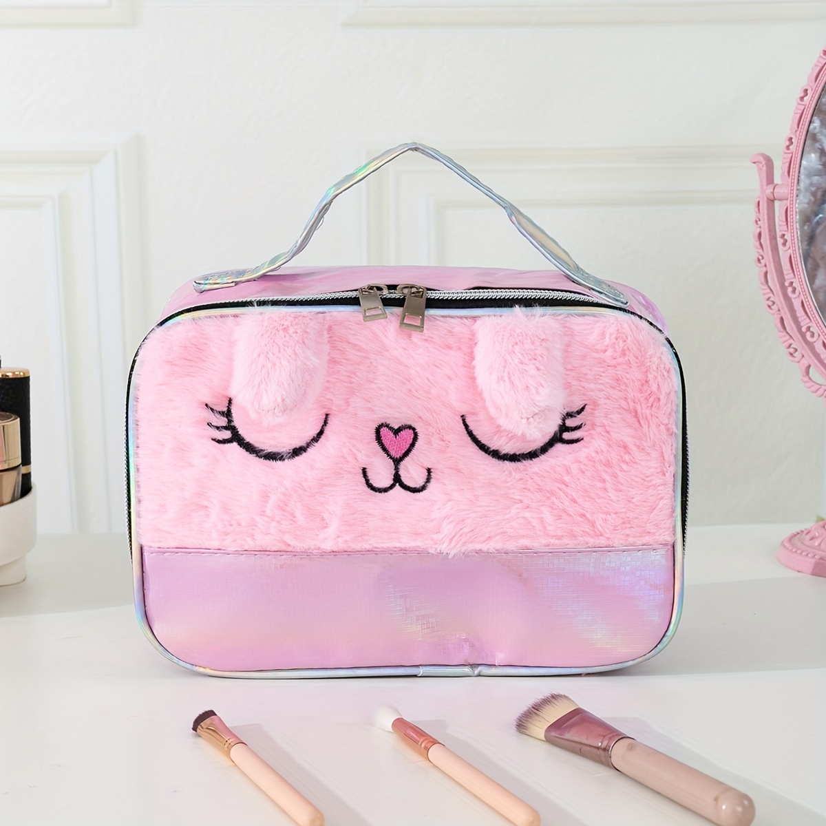 Trousse de toilette pour filles, pochette de maquillage, Boku No