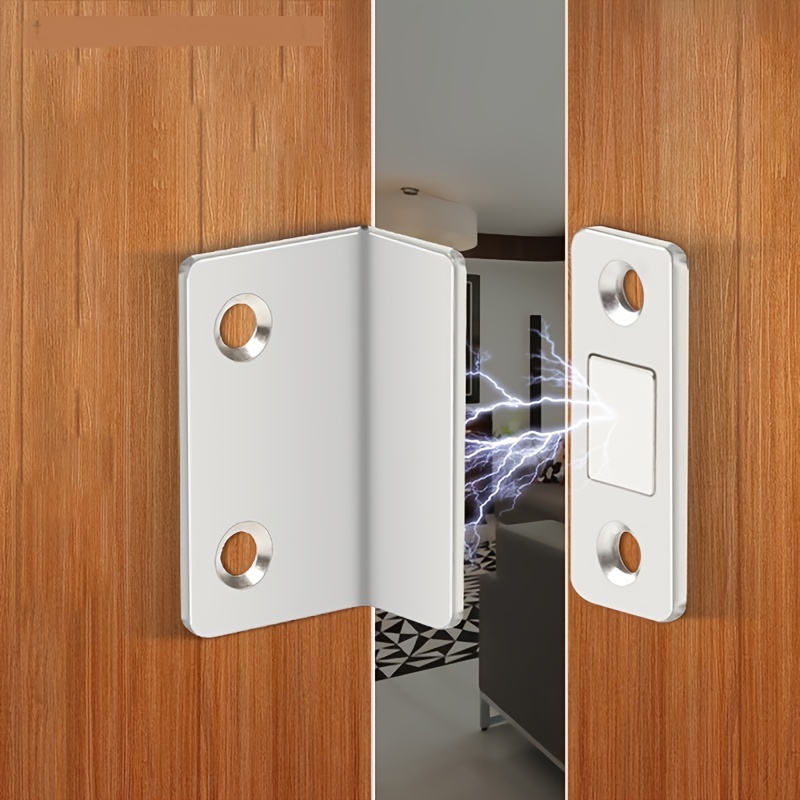 4 Packs Aimants De Porte D'armoire Ultra Minces Attrape-porte Magnétique En  Acier Inoxydable Attrape Aimant De Tiroir Pour Fermeture De Porte  Coulissante Plus Proche D'armoire De Cuisine Placard Latches Matériel