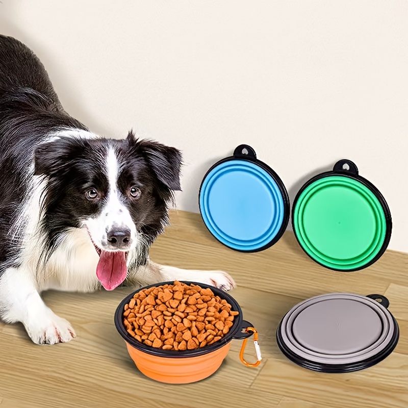 4Pcs Collapsible Dog Bowls BPA Free Travel Dog Bowl Foldable Cat