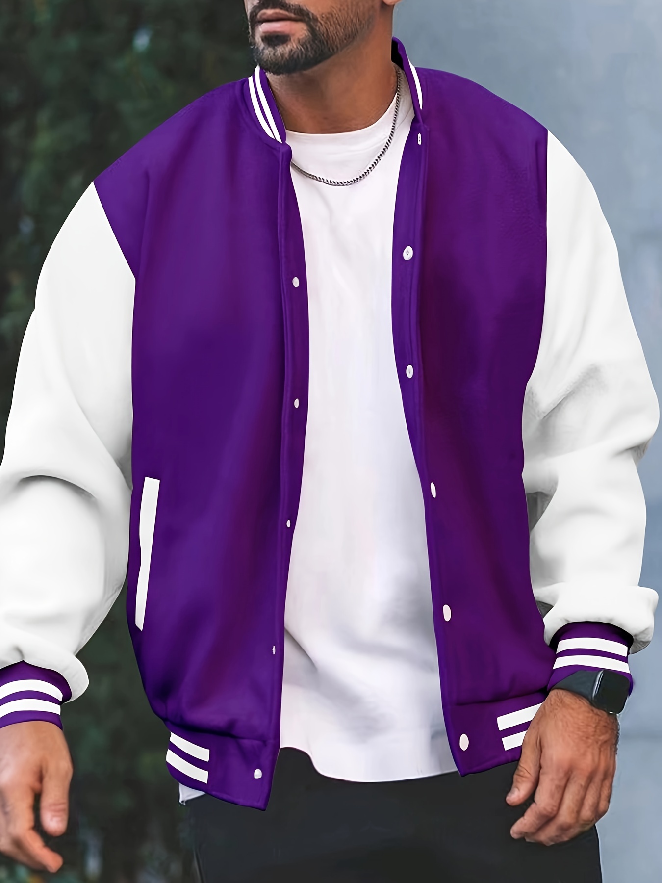 Purple and discount yellow varsity jacket