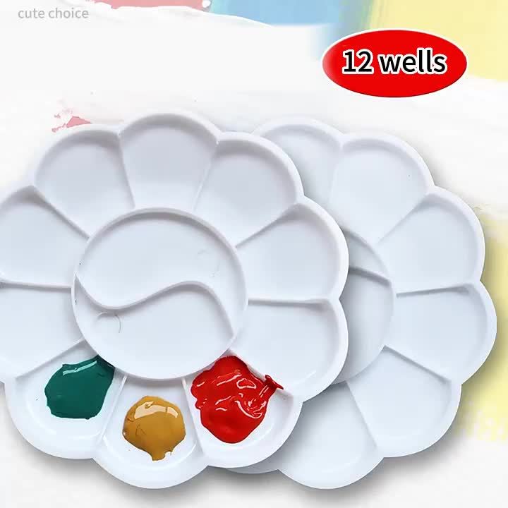 AOOKMIYA Paint Tray Palette 40pcs Paint Trays for Kids Plastic Paint P