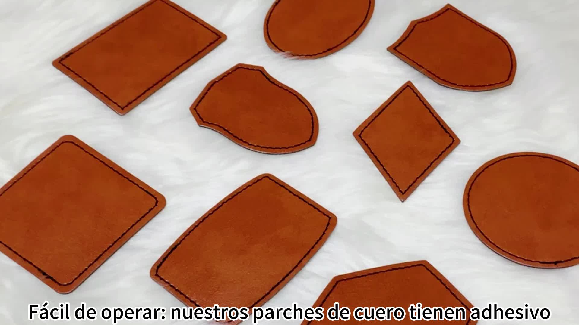 60pcs Adhesive Leather Patches Trucker Hat Iron On DIY Crafts Clothing Jacket
