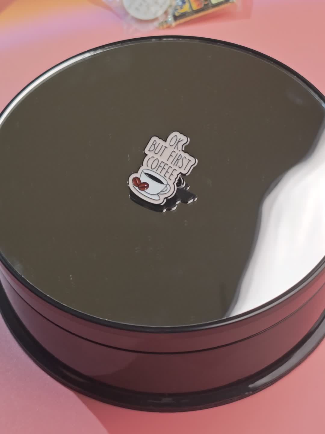 Coffee Pattern Accessory Enamel Pin for Bags