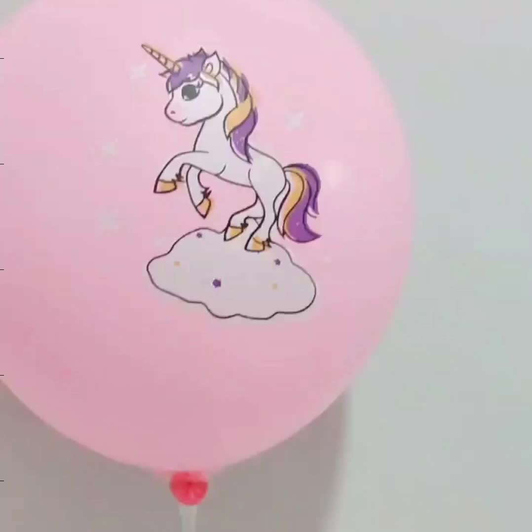 Autres Fournitures De Fête Dévénement Licorne Ballons Ballon En Latex  Enfants Dessin Animé Animal Cheval Flotteur Globe Décoration Danniversaire 8  12 24 / 230603 Du 5,23 €