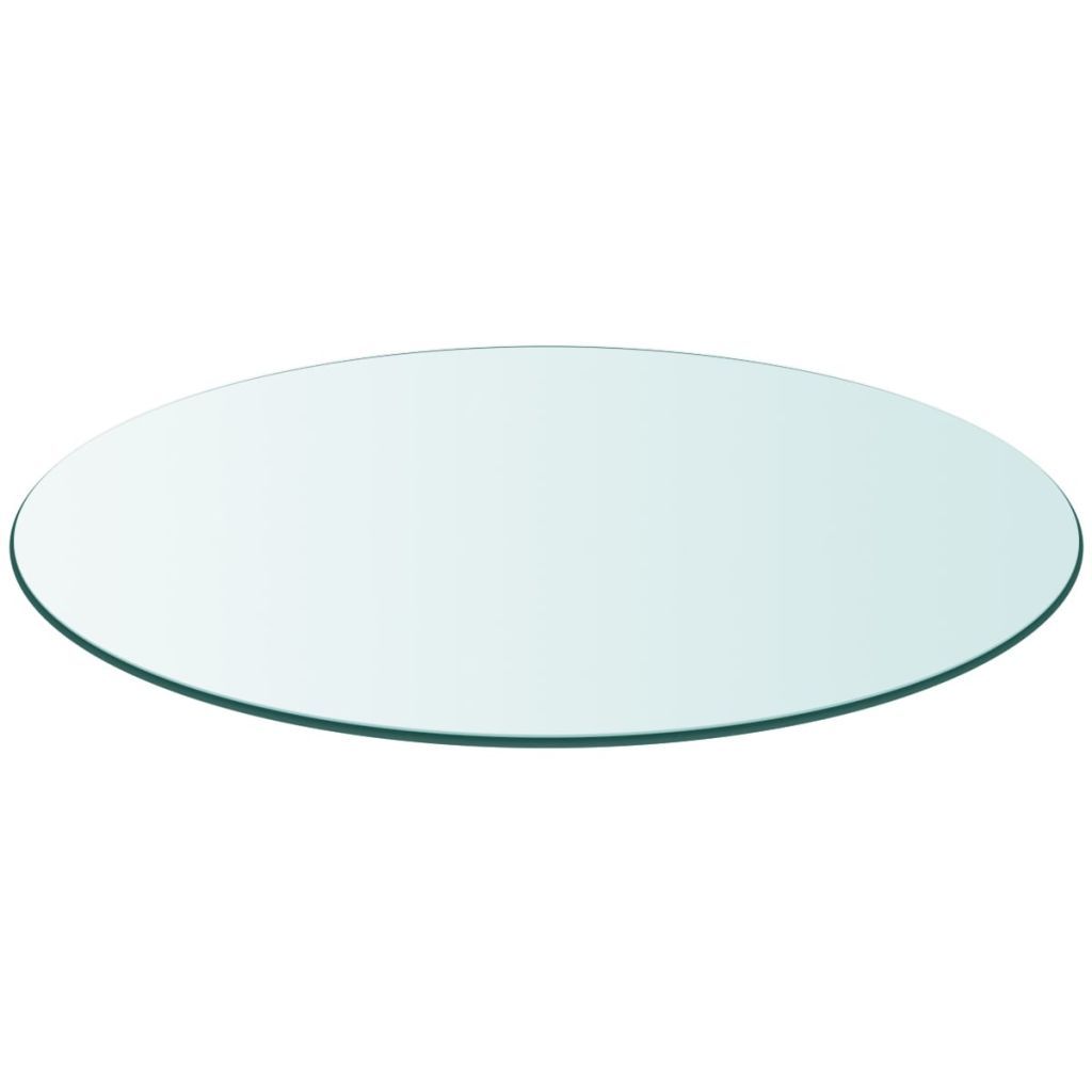 TEMU Table Top Tempered Glass Round 300mm Replacement Tabletop For Dining Tables, Coffee Tables, Garden Tables, Bar Tables, End Side Tables