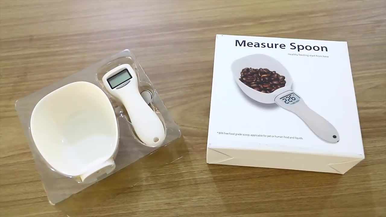 Pet Food Spoon Scale, Dog Feeding Food Weighing Scale,, Handheld