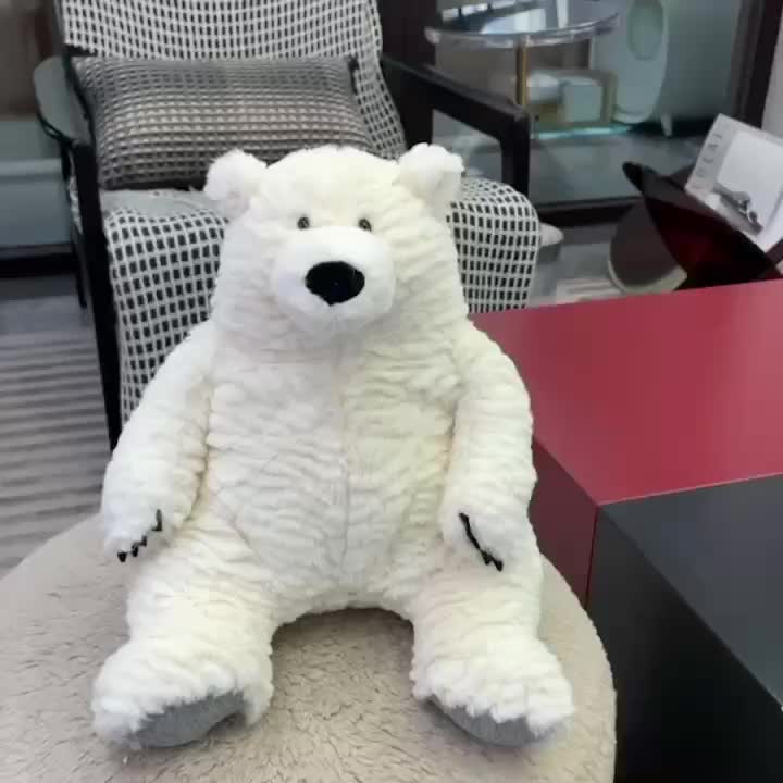 Cute Polar Bear Plush Toy 2023 Christmas Party Decor Soft Plush
