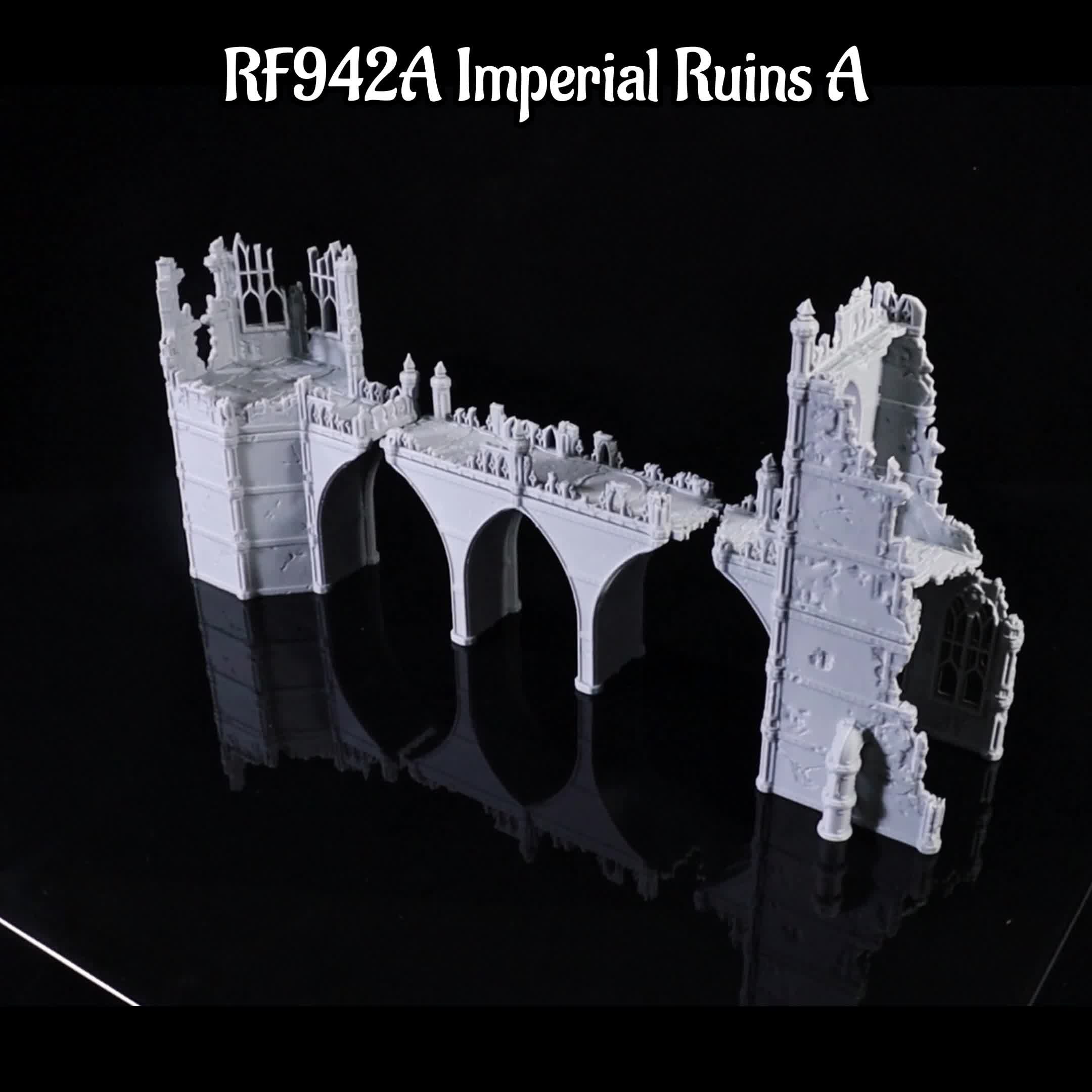 Small-Scale Models of Imperial Ruins for RPGs, Fantasy Scenery