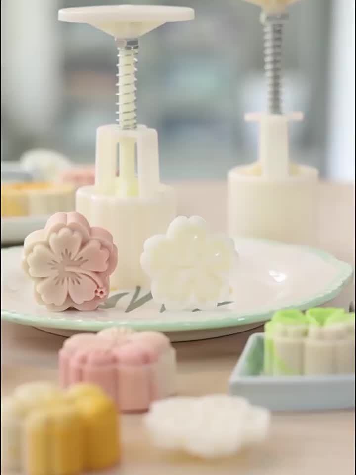 MYPRACS Lot De 4 Moules Silicone Fleurs De Cerisier & Pêcher – Décorations 3D Pour Gâteaux, Chocolats, Fondants