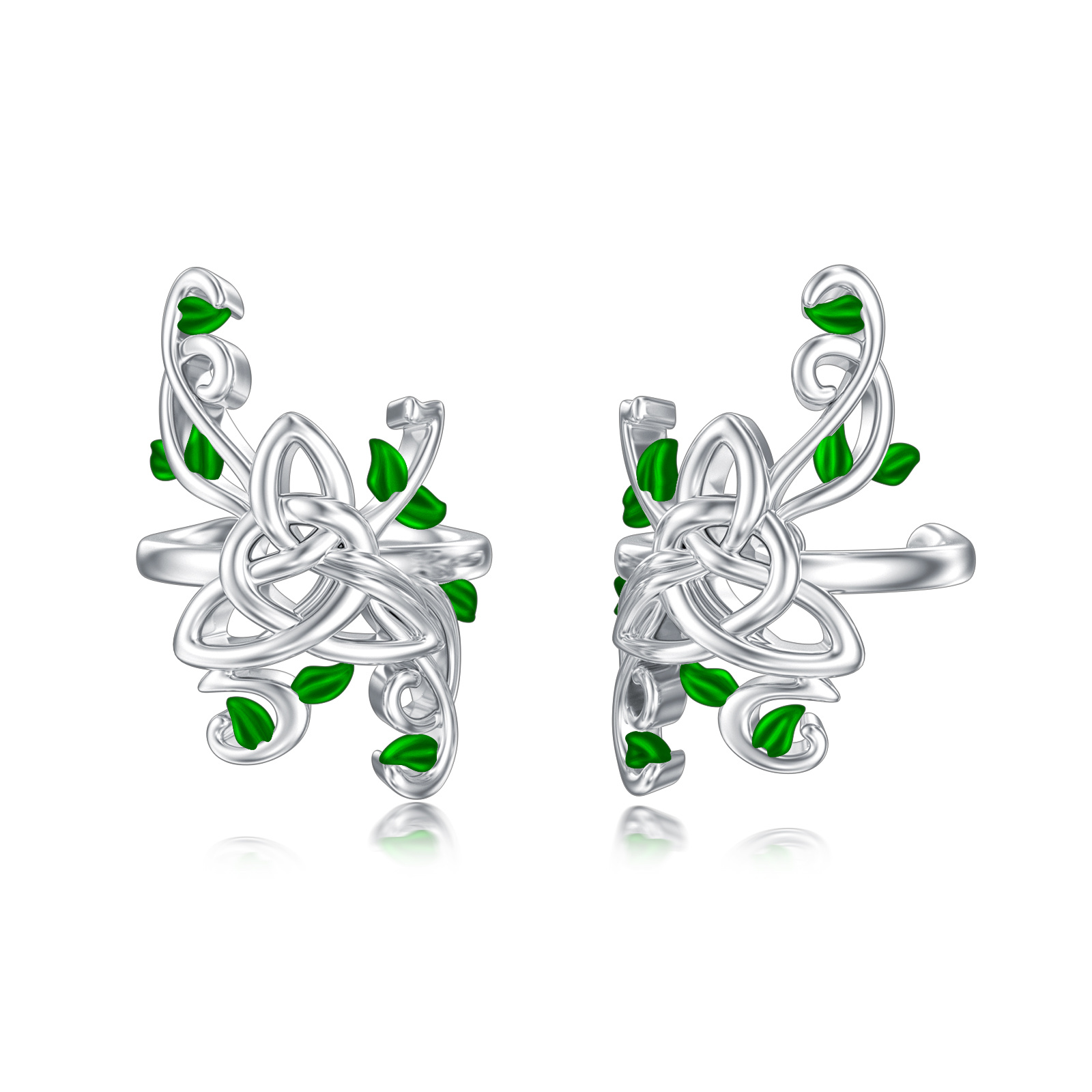 Image of 925 Sterling Silver Celtic Ear Cuff For Everyday Men And Women; Birthday Presents; Christmas Gifts; Meaningful Gifts; Perfect For