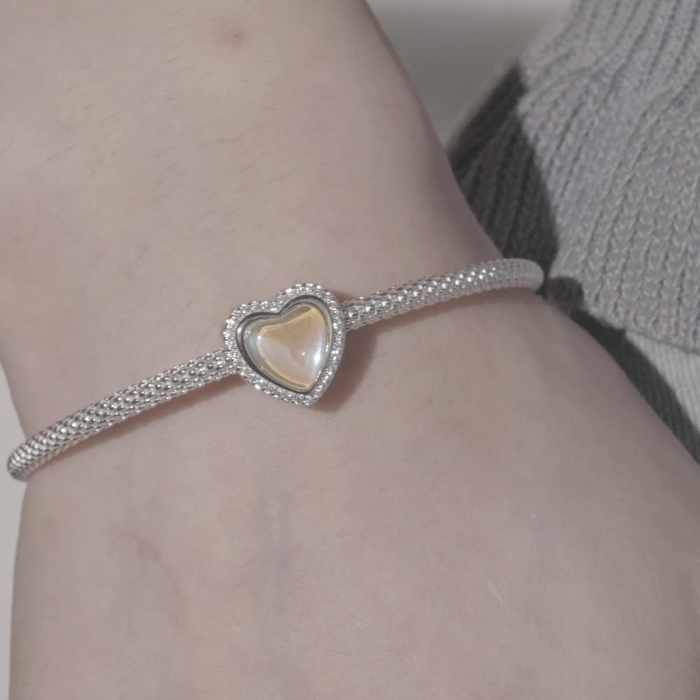 S925 Sterling Silver Beads Twelve Month Love Heart Shape - Temu