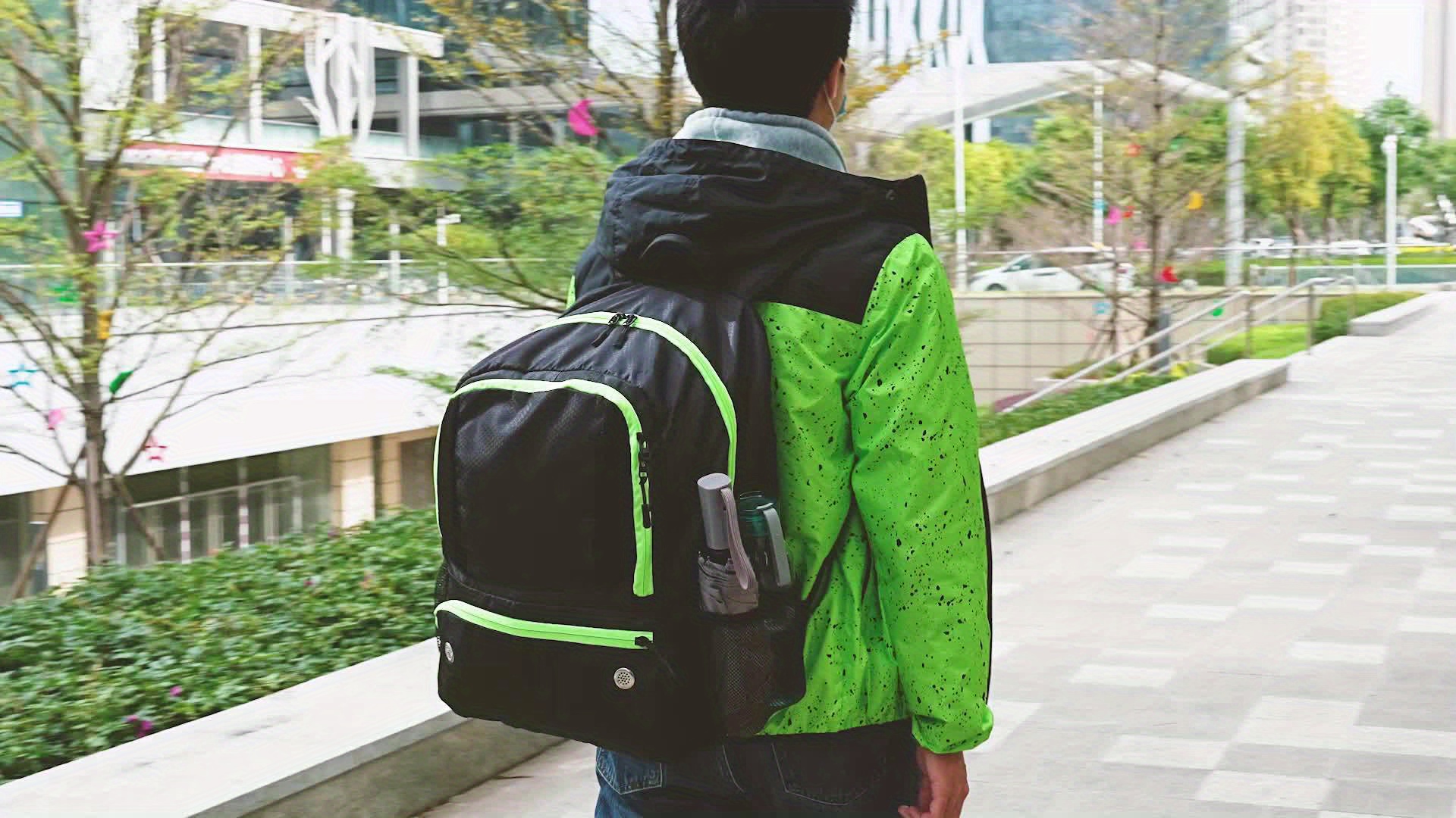 adorence Mochila de baloncesto con compartimento de pelota (red de bola,  resistente al agua) Bolsa de fútbol/mochila de voleibol