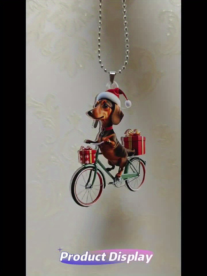 2D Flat, Angel Wings and Cross Car Hanging Ornament