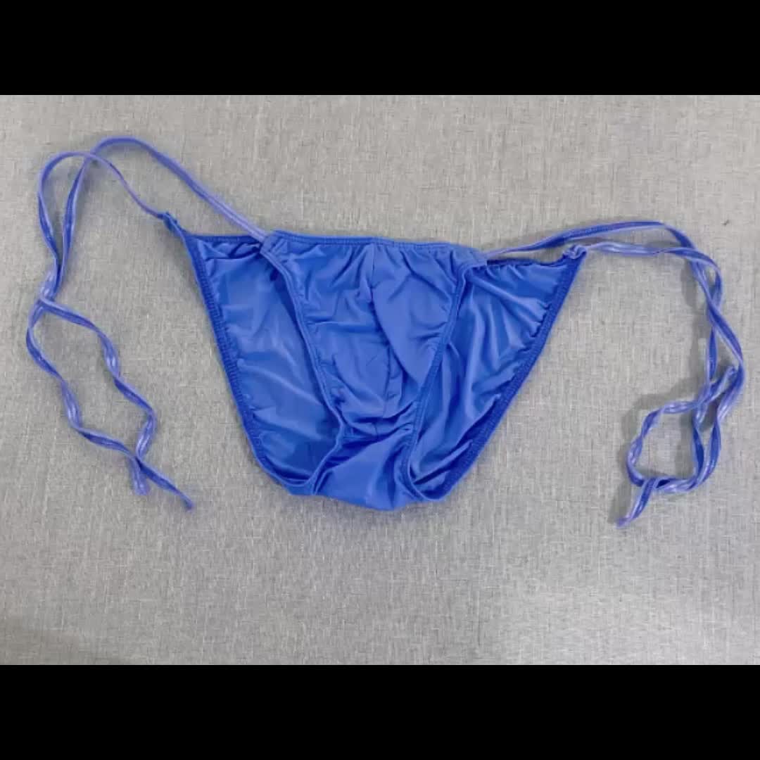 Men's Sexy Underwear Transparent Thong Sexy Breathable Ice - Temu