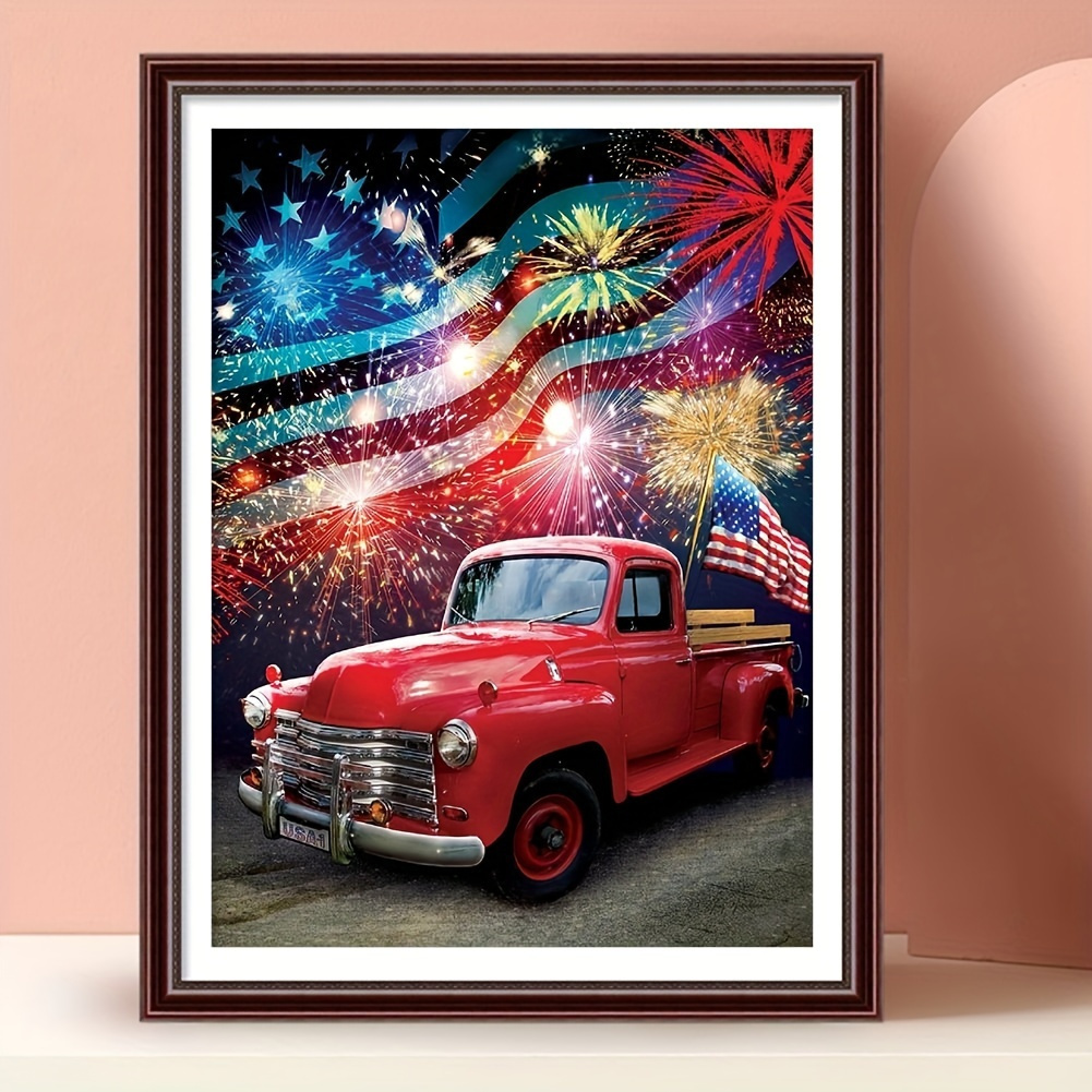  USA and Netherlands Grunge Flag Diamond Painting Kits