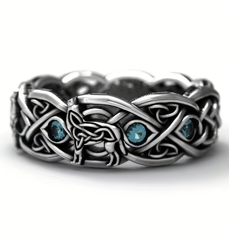 Eydís Celtic Knot Ring – Celtic Crystal Design Jewelry