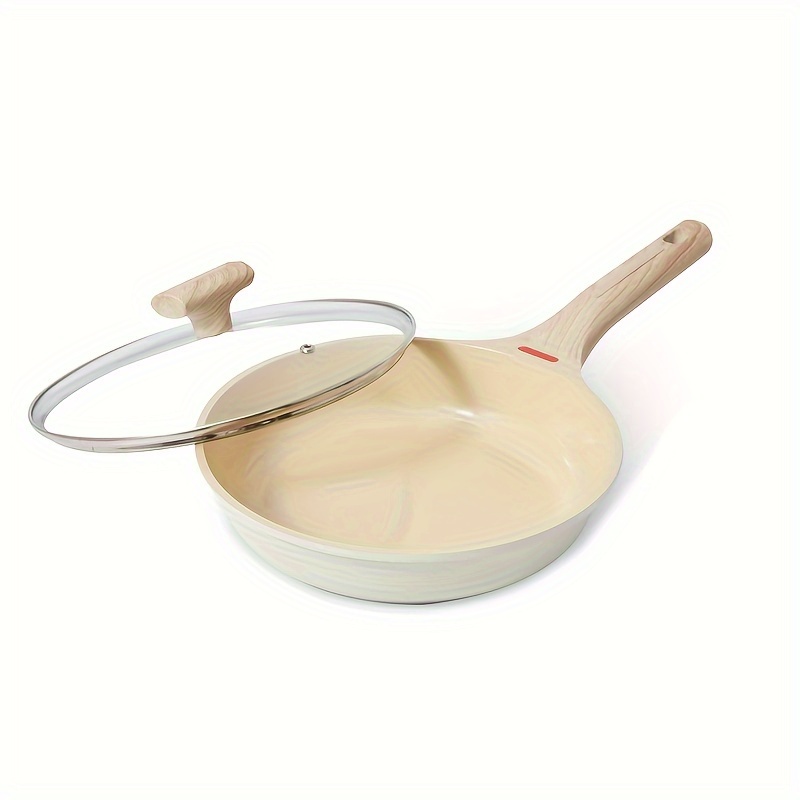 Non Stick Healthy Stainless Steel Infused Ceramic, Fry Pan, Ptfe Pfoa & Pfas  Free, Induction Compatible, Dishwasher Safe, Stainless Steel Handle Always  Cool, Easy Grip - Temu