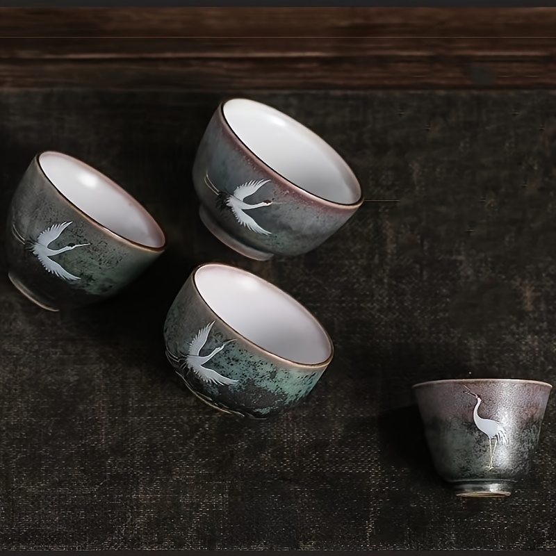 Infuser Cup Set of 2 - Korean Celadon 'Crane', Zen Tea