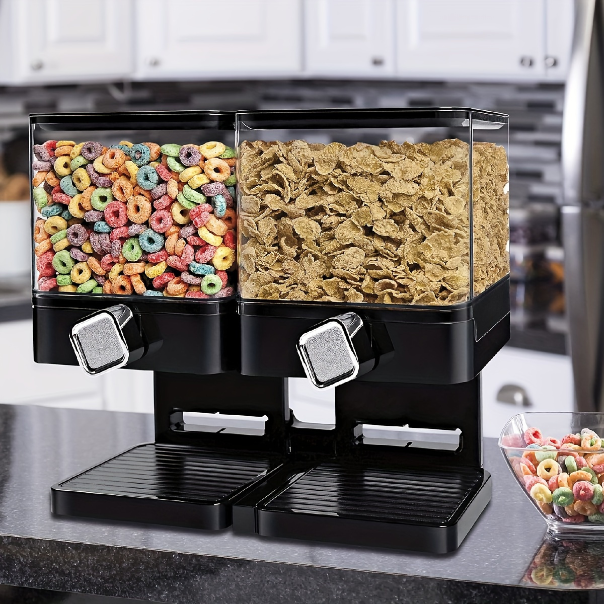 Produce Bins, Home Kitchen Double Head Double Barrel Food Dispenser, Food  Storage Fresh-keeping Dispenser, For Candy, Nut, Rice, Granola Cereal,  Oatmeal Dispenser, Kitchen Supplies - Temu Australia