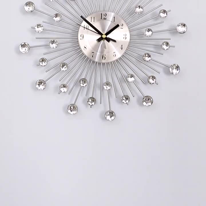 Buy Deluxe Wall Clock Round W/O Digit Silver Online at Best Price