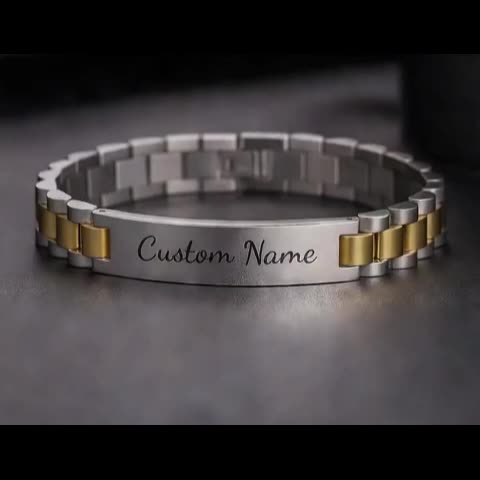 Customized Men's 304 Stainless Steel Bracelet