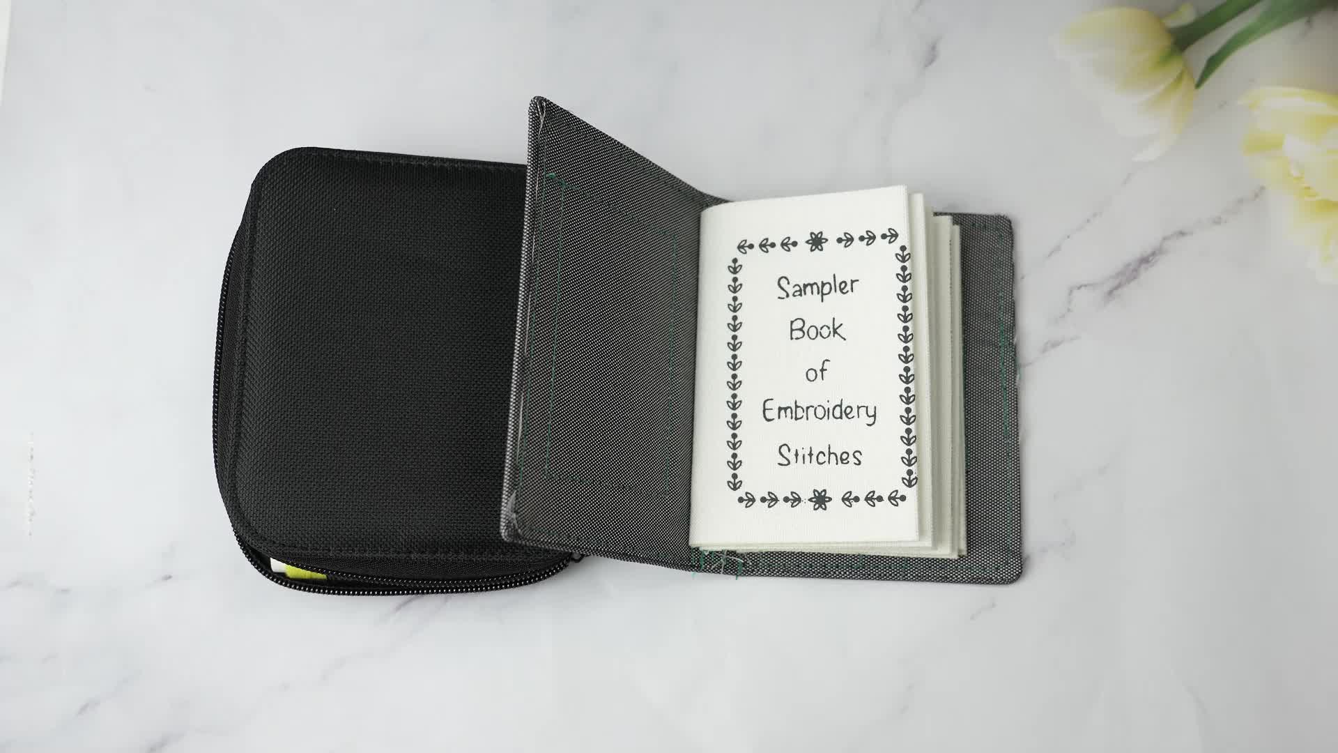 Embroidery Stitch Book Kit for Beginners with Tools