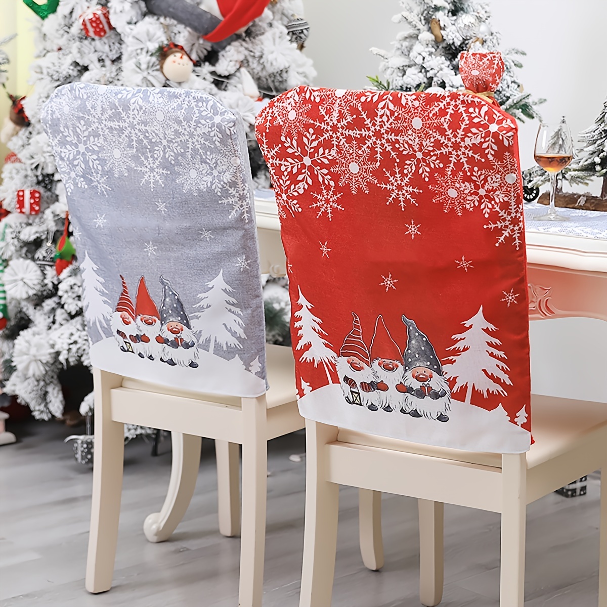 Weihnachtsfeier Dekoration Zuhause Stuhl Sitzbezug - Temu Austria