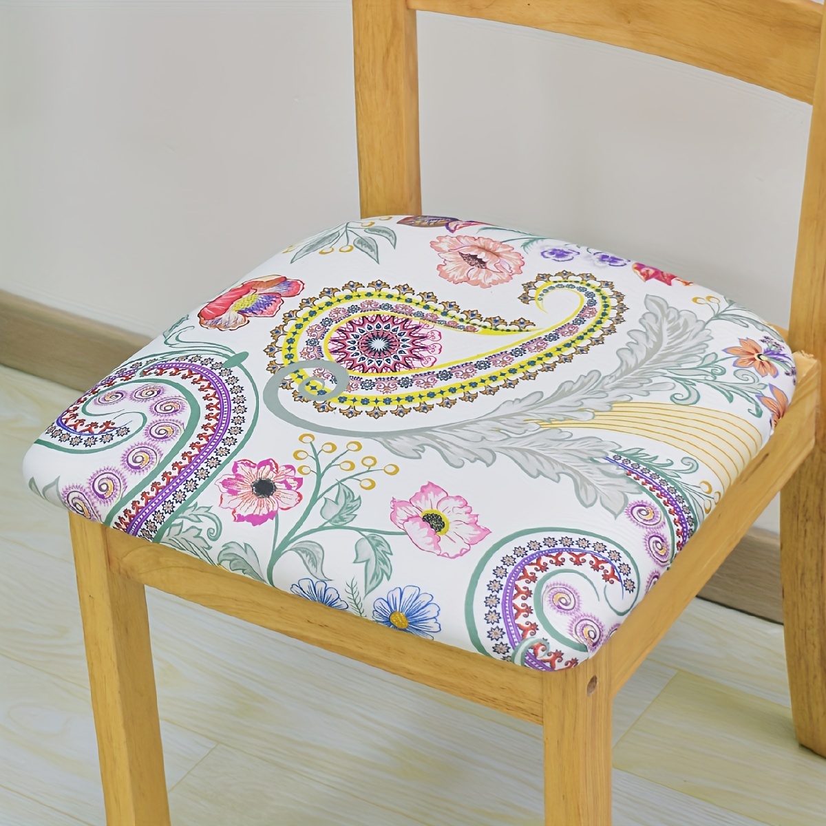 Stretch Stool Cover Rectangular Chair Seat Cover Washable Cushion Slipcover