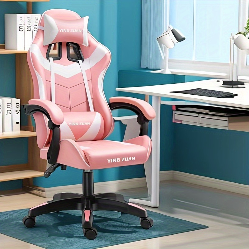 silla de oficina para ordenador, cinturón de cintura ergonómico, silla de  hueso de pescado con reposacabezas, silla giratoria para oficina, silla de
