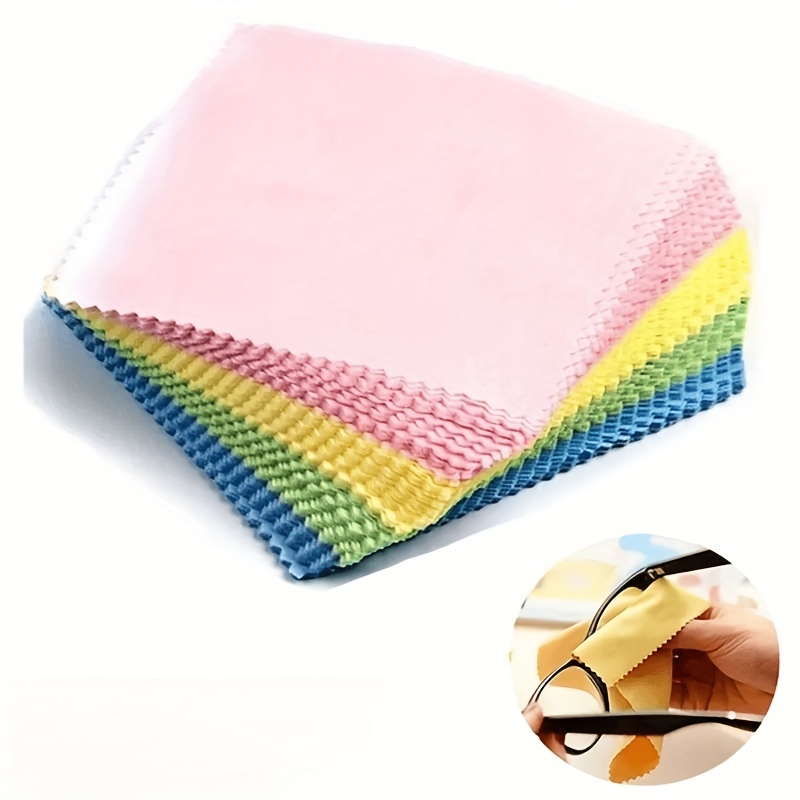 50/10 pcs 8x8cm Silver Polishing Cloth Jewelry Cleaning Anti Tarnish  Reusable Soft Wiping Cloth Keep Jewelry Shining Tools