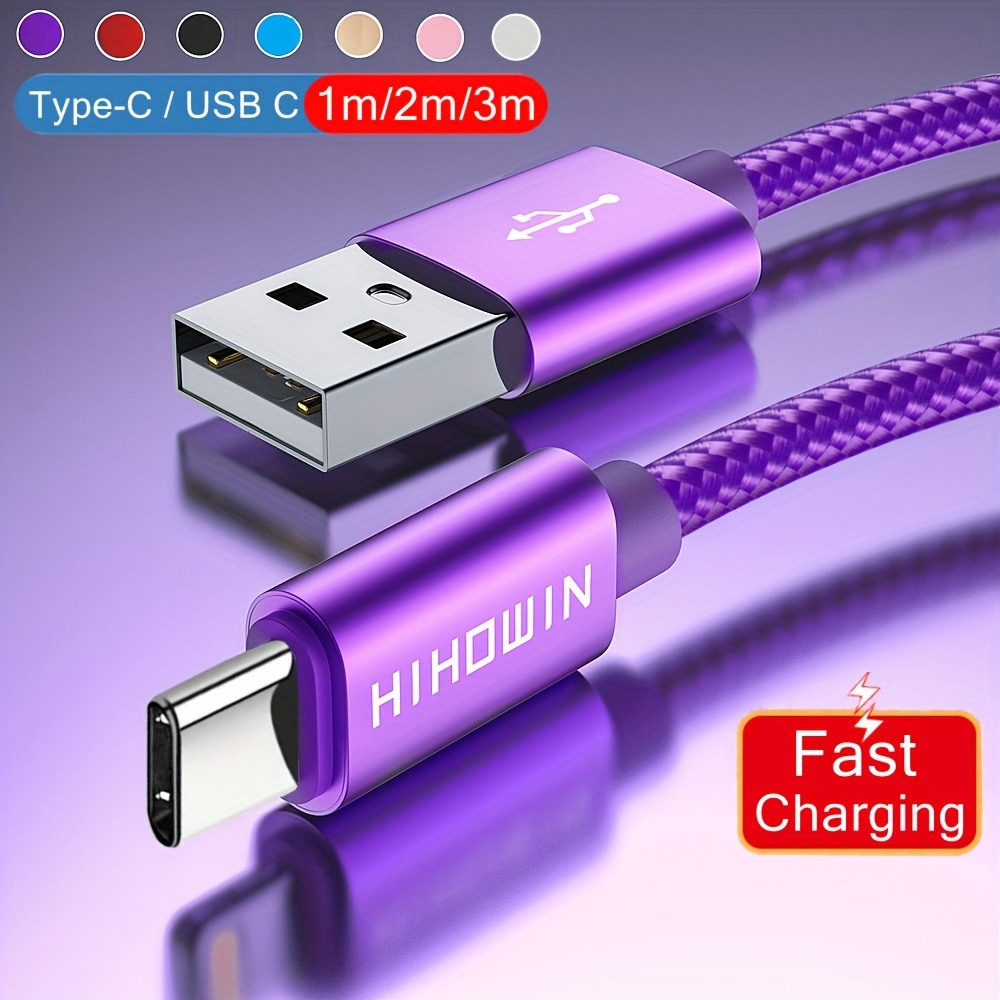 QOOVI 5A 2m Cable USB tipo C Micro USB Carga rápida Teléfono móvil Cargador  Android Cable de datos tipo C para iPhone 11 Huawei P40 P30 Mate 30 Xiaomi  Mi9 – Los