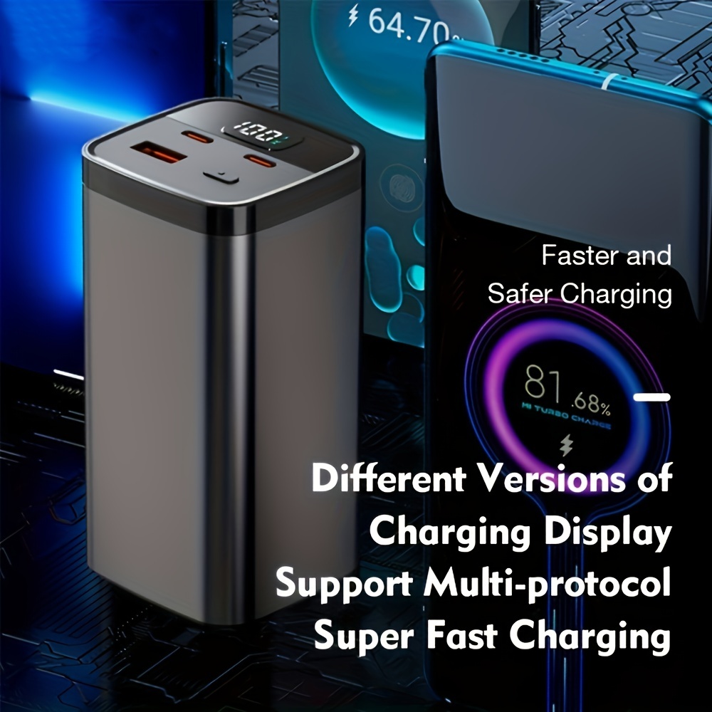 50000mah Al aire libre inalámbrico Solar Power Bank Batería externa  Portable Powerbank 4usb Carga rápida para Xiaomi Iphone Samsung Huawei