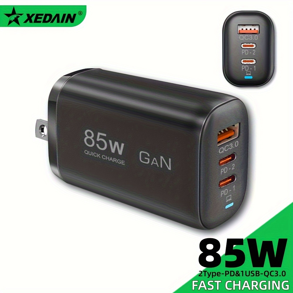 Baseus GaN Charger 65W Fast Charger GaNFast USB QC3.0 PD2.0 Travel Charger  Type-C Portable Charger Adapter For Notebook Tablet iPhone Samsung 100-240V  