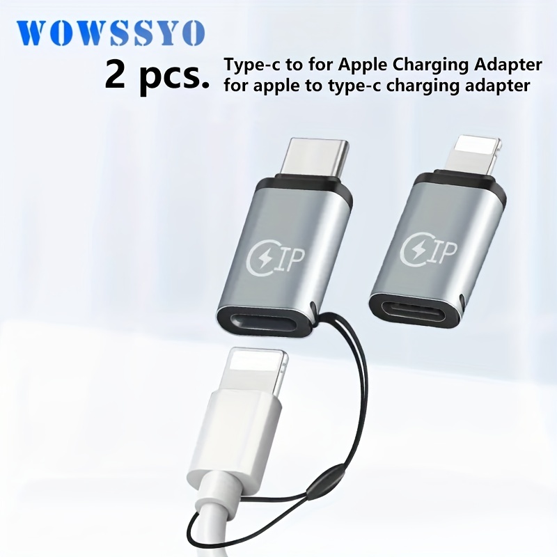 Comprar Adaptador de cargador para iPhone 15, 14, 13 Pro Max, 13Pro, 13, Adaptador  USB tipo C, convertidor de USB-C tipo C para iPhone 12, Cables tipo C para  ordenador portátil, 2 uds.