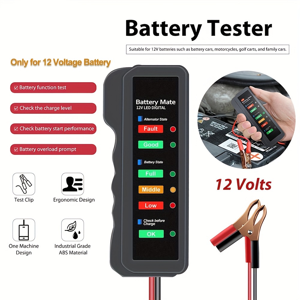 Car Battery Tester - Temu
