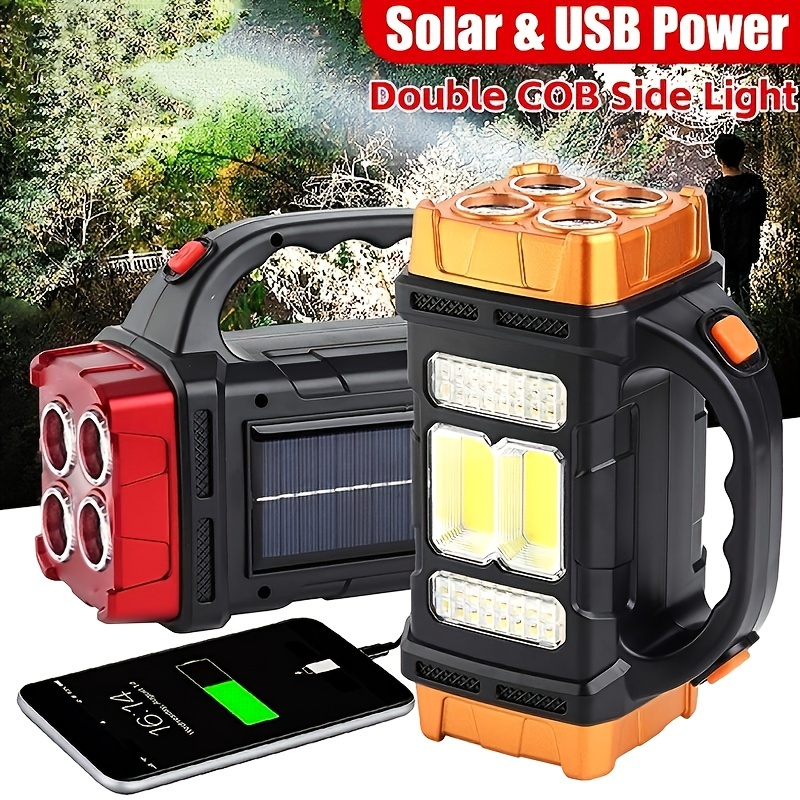 The Ultimate Outdoor Survival Tool: Multi-use Flashlight With Power Bank,  Compass, Window Breaker, Seat Belt Cutter, Sos Light, Magnet & Camping  Light - Solar Rechargeable! - Temu