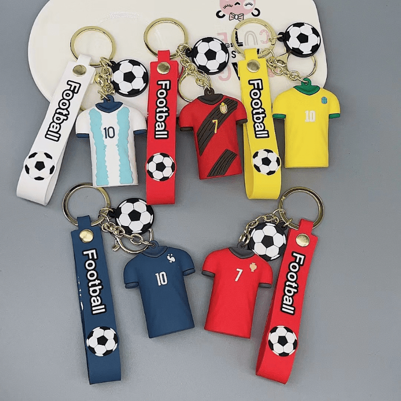 Gadpiparty Football Keychain Bulk Gifts for Adults Boy Gift Bulk Keychains  for Adults 6 Pcs Volleyball Keychain Carnival Reward Keyring Football Match  Pendant Sports Keychains Football Gifts : : Toys