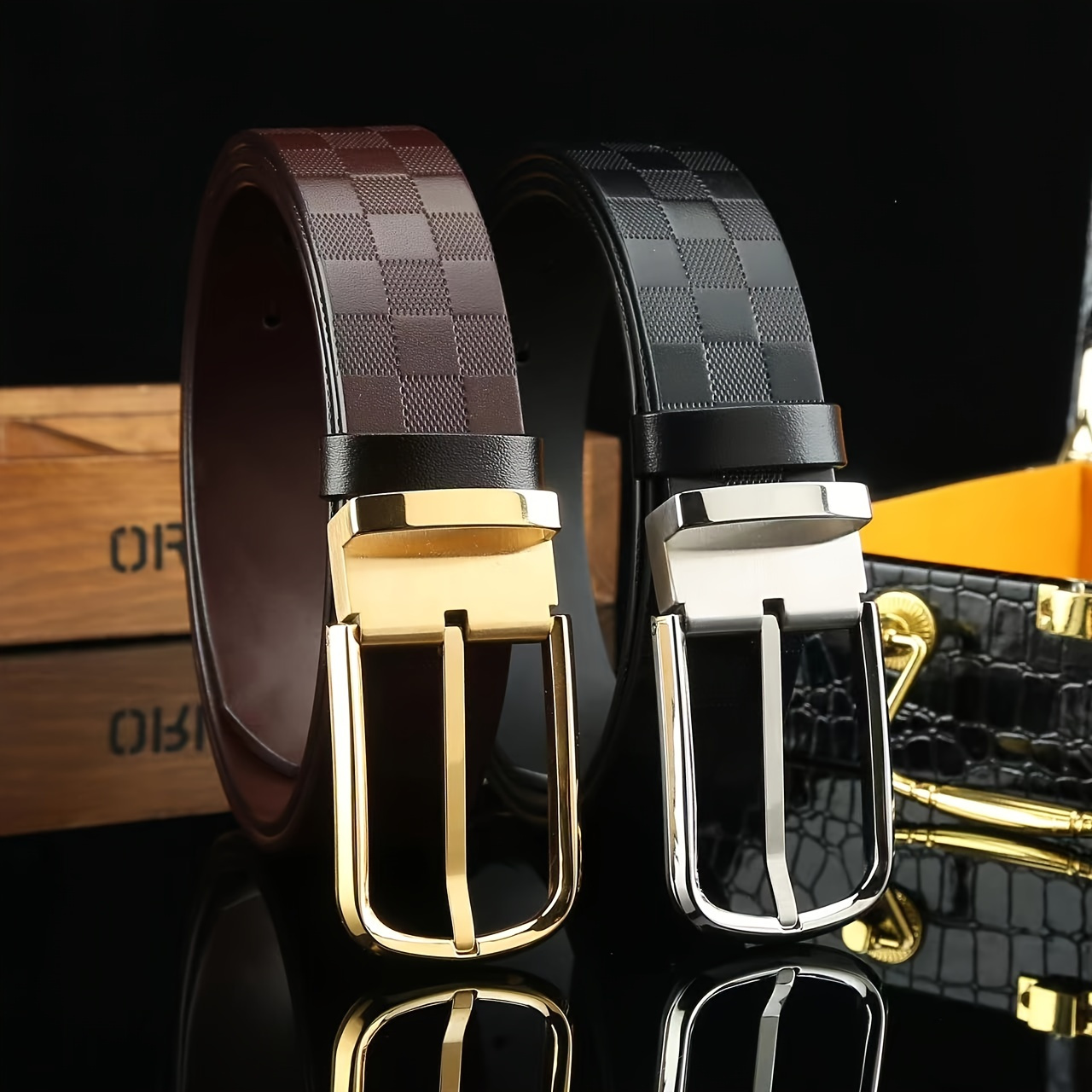 Famous Brand Men Genuine Leather Belts Designers B buckle High Quality  Canvas Belts for Men Luxury Business Fashion Work Strap - AliExpress