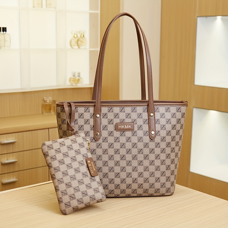 Checkered handbag discount