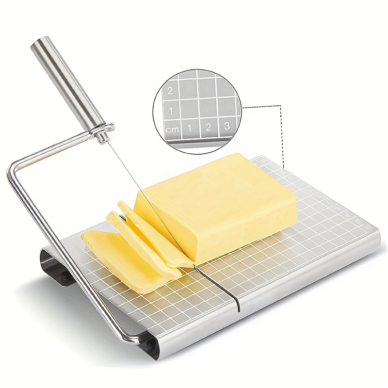 Cortador de queso/rebanador de queso con grosor ajustable, cortador de queso  de alambre de alta